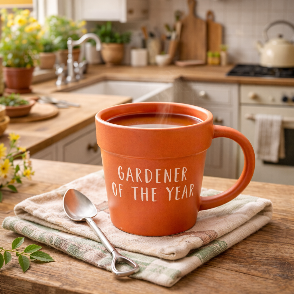 Gardener Of The Year Mug & Spoon