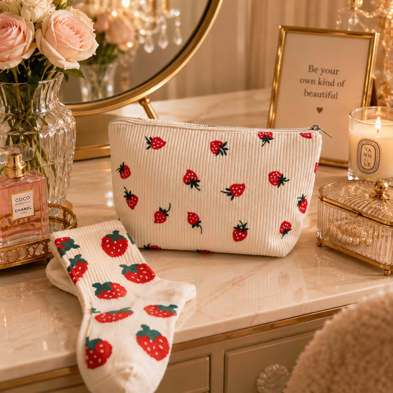 Strawberry Cozy Gift Set – The Ultimate Cute & Luxury Treat Box 🍓✨