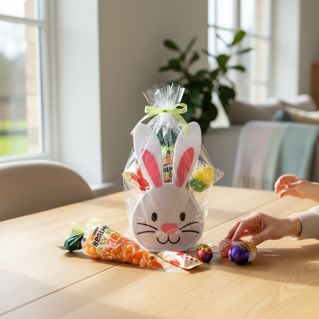 Felt Bunny Easter Sweet Treat Bag