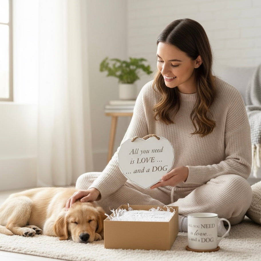 Dog Lovers Plaque & Mug Gift Set