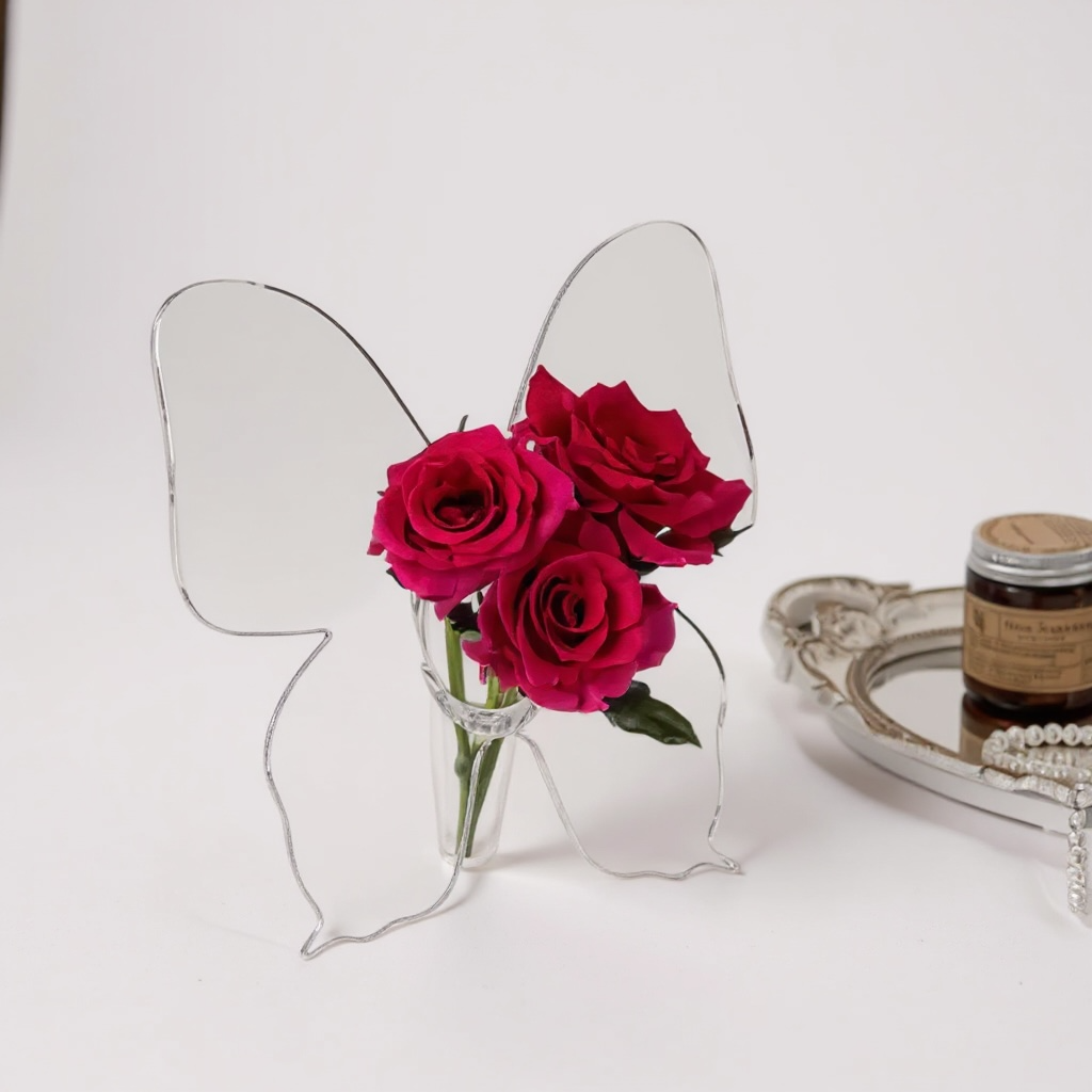 Belle Butterfly Acrylic Vase