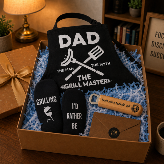 Dad “Grill Master” Gift Set – The Ultimate BBQ Gift for Him