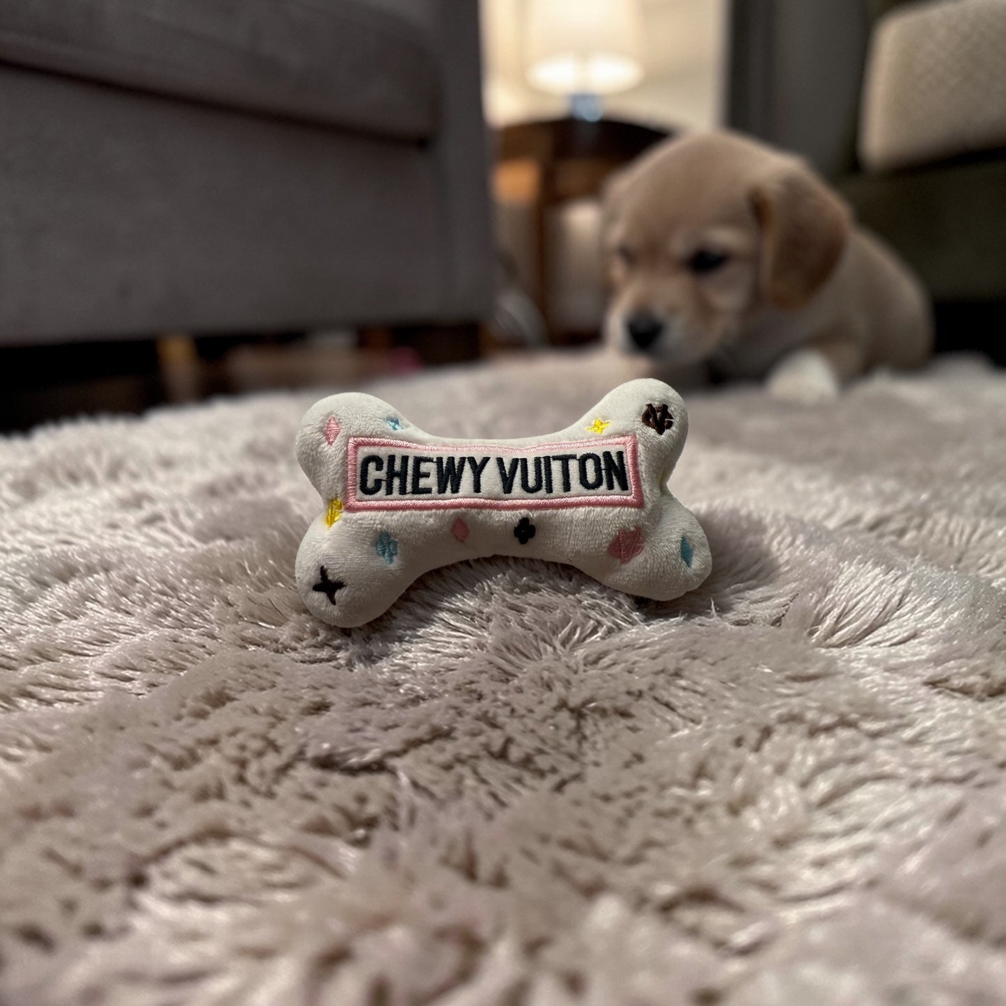Bone Shaped Squeaky Small Dog Toy