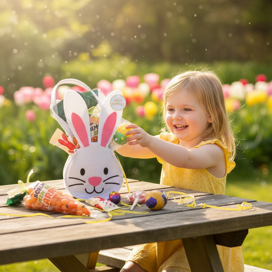 Felt Bunny Easter Sweet Treat Bag