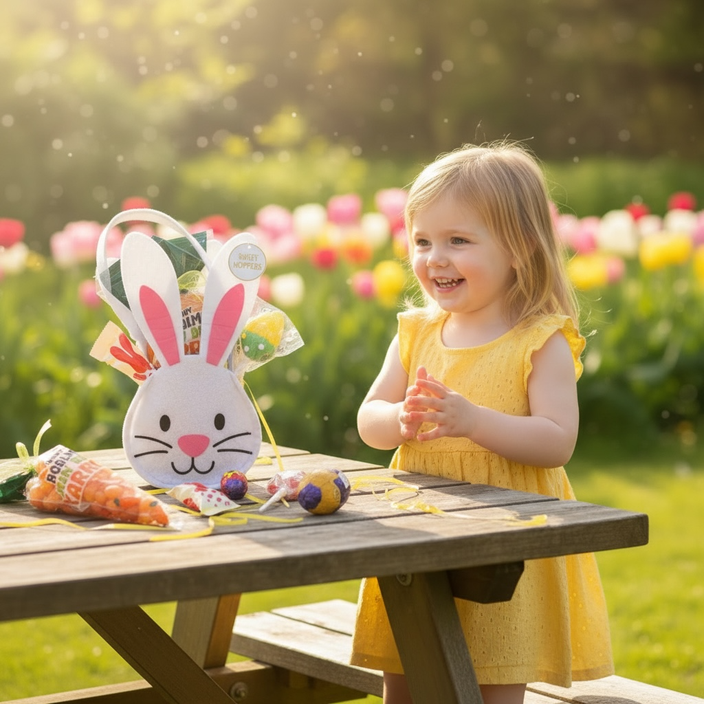 Felt Bunny Easter Sweet Treat Bag