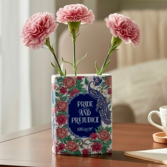 Ceramic Pride & Prejudice Book Vase