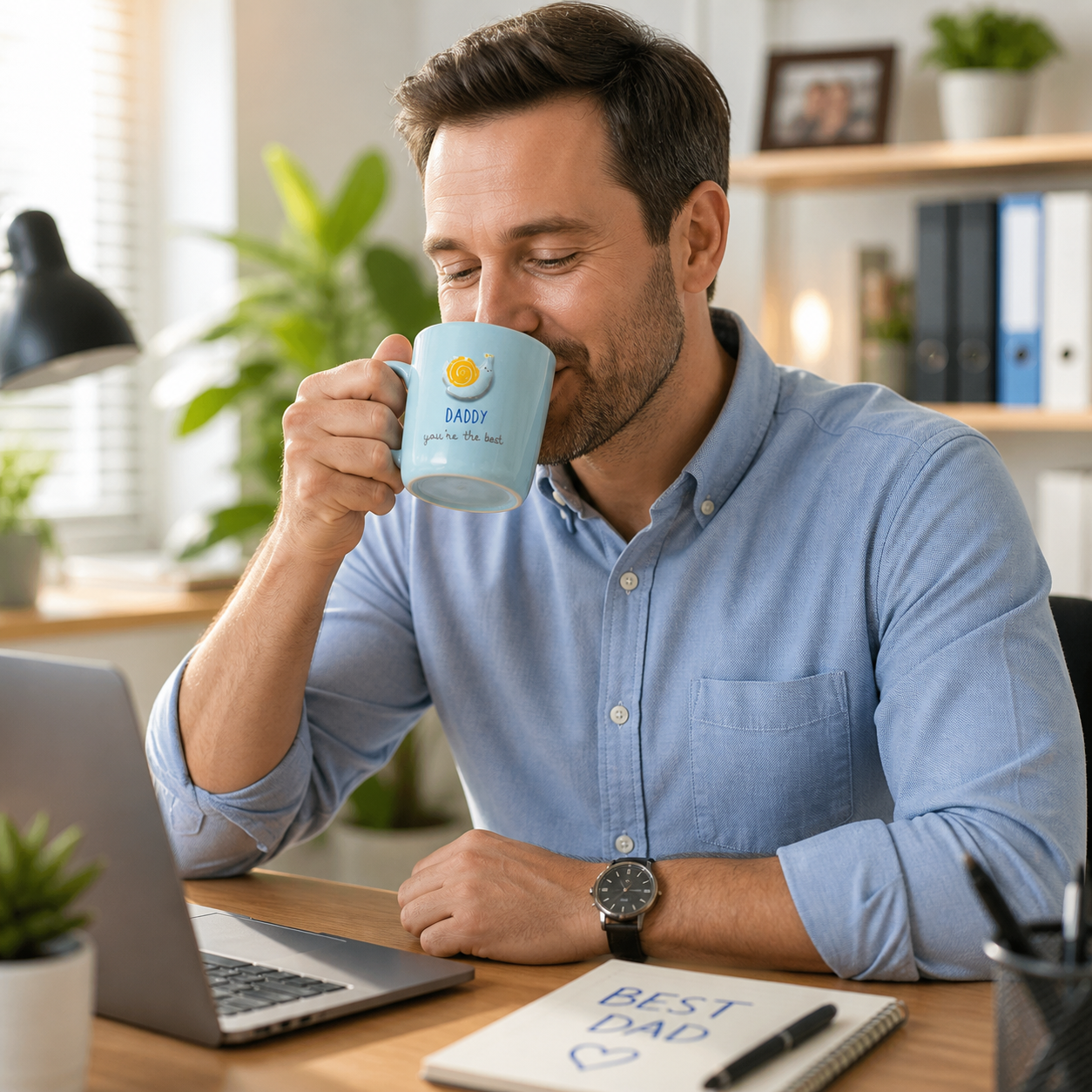 Thoughtful Dad Gift Set – Best Dad Mug, Frame & Socks