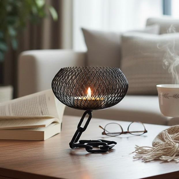Chain Effect Candle Holders