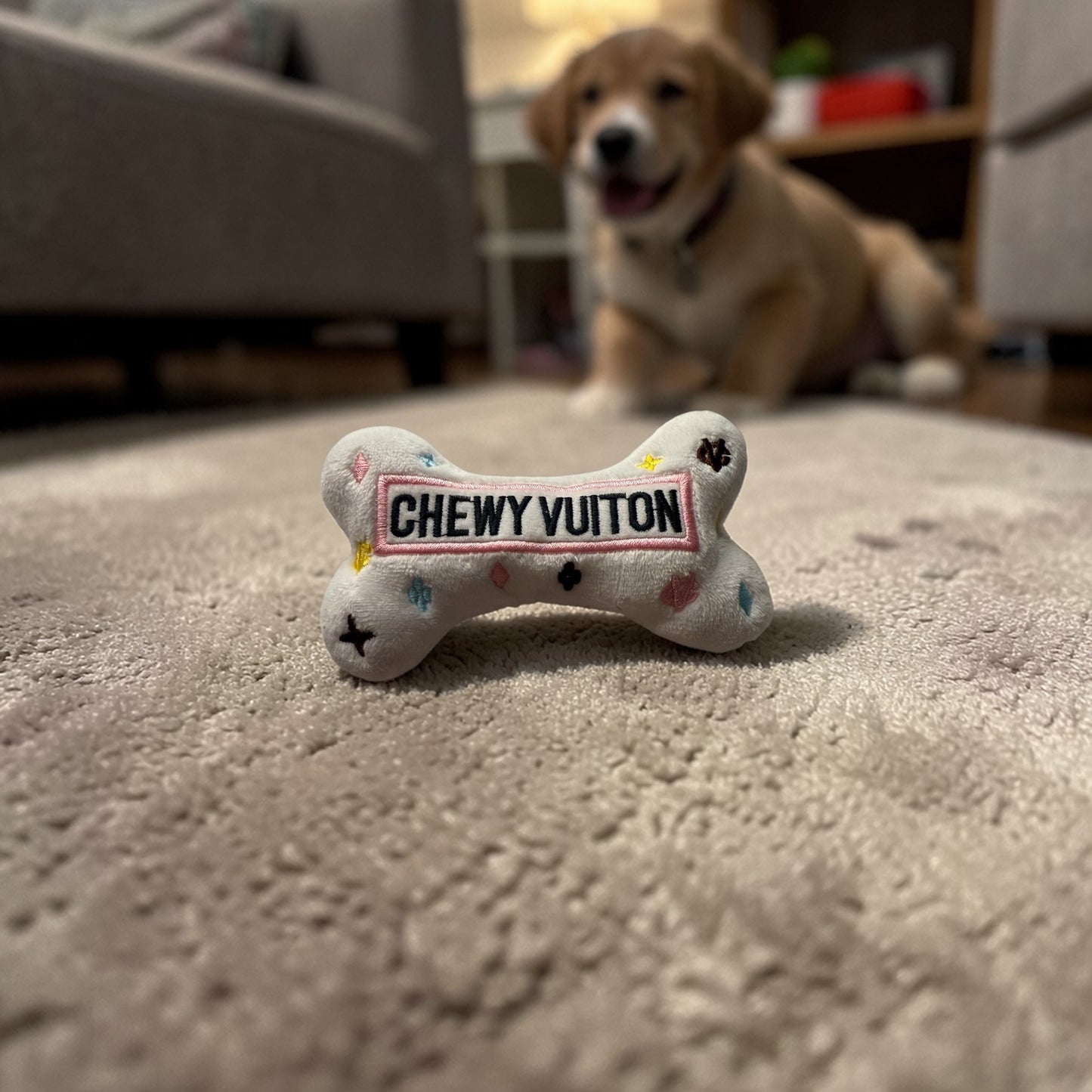 Bone Shaped Squeaky Small Dog Toy