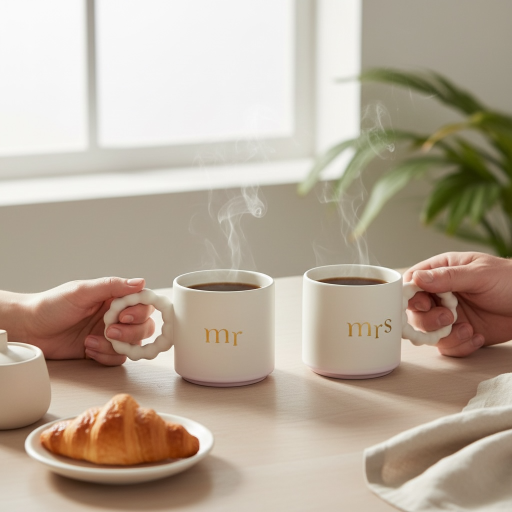 Mr & Mrs Bubble Mug Gift Set