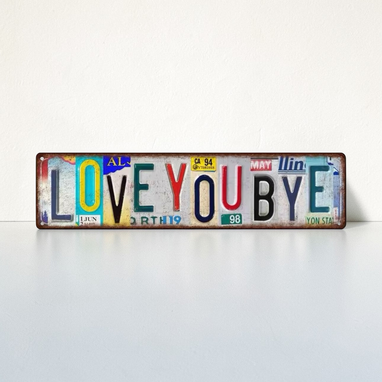 2D Flat ‘ Love You Bye ‘ Sign