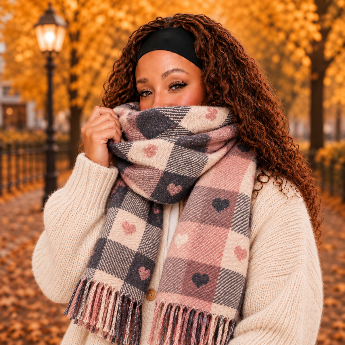 Pink Cosy Autumn Girl Gift Set