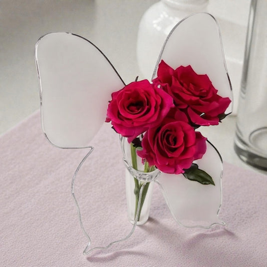Belle Butterfly Acrylic Vase