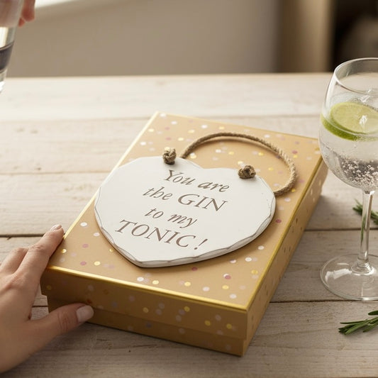 “You Are the Gin to My Tonic” Hanging Plaque