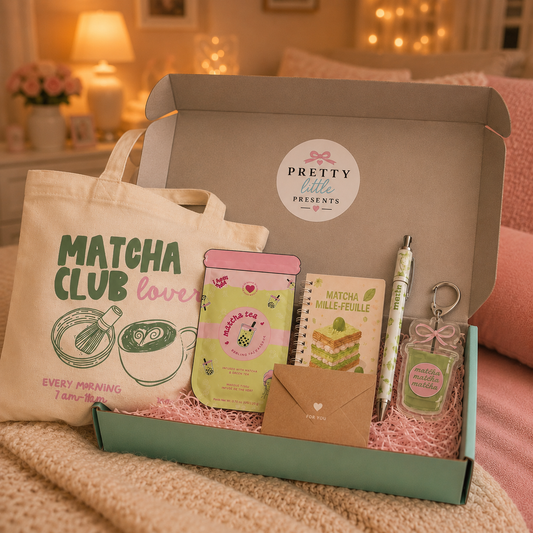 Matcha Club Tote Bag Letterbox Gift Set
