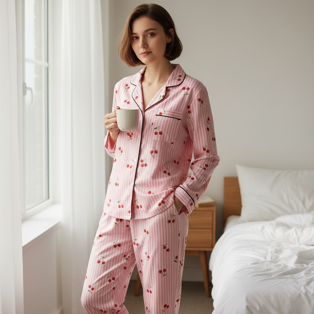 Charming Cherry Womens Pyjama Set