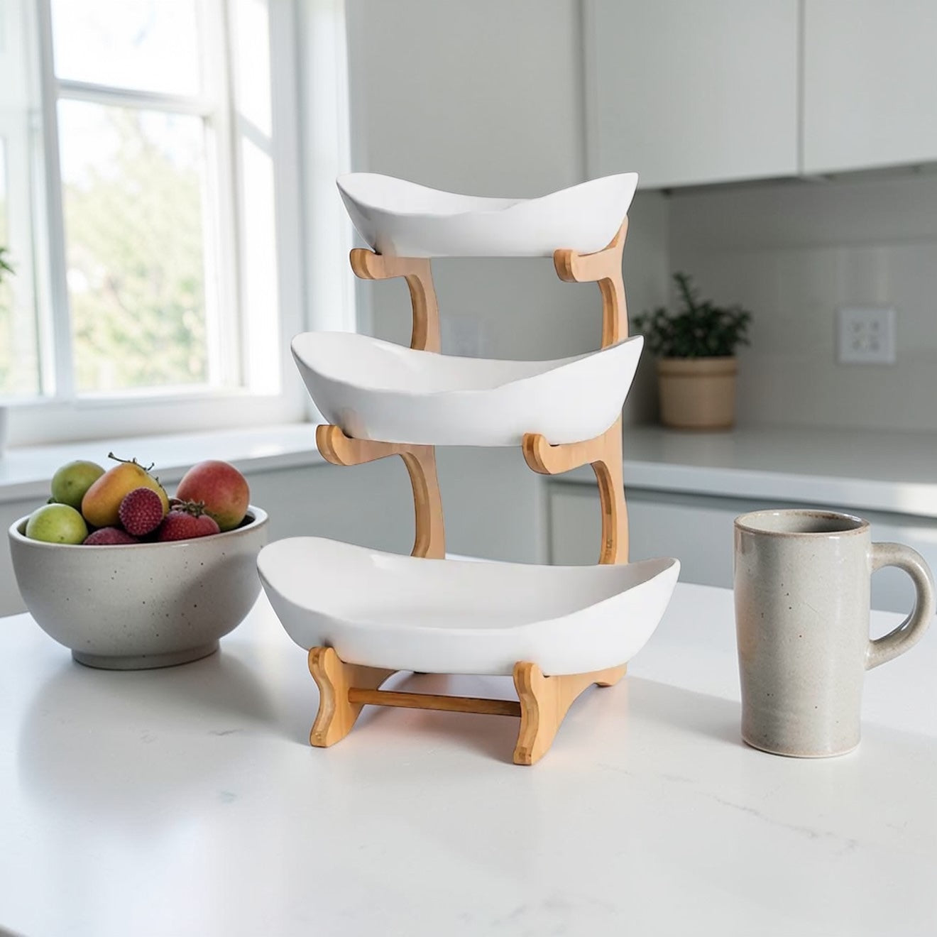 3 Tier Fruit & Snack Bowls