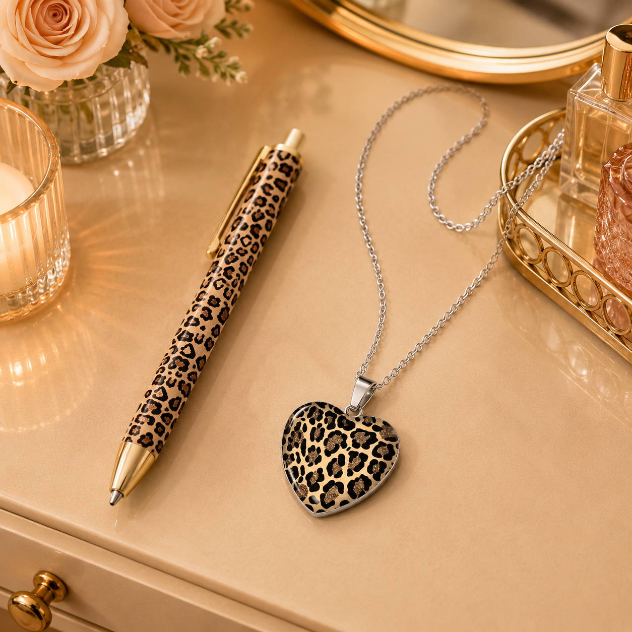 Little Miss Leopard Print Gift Set