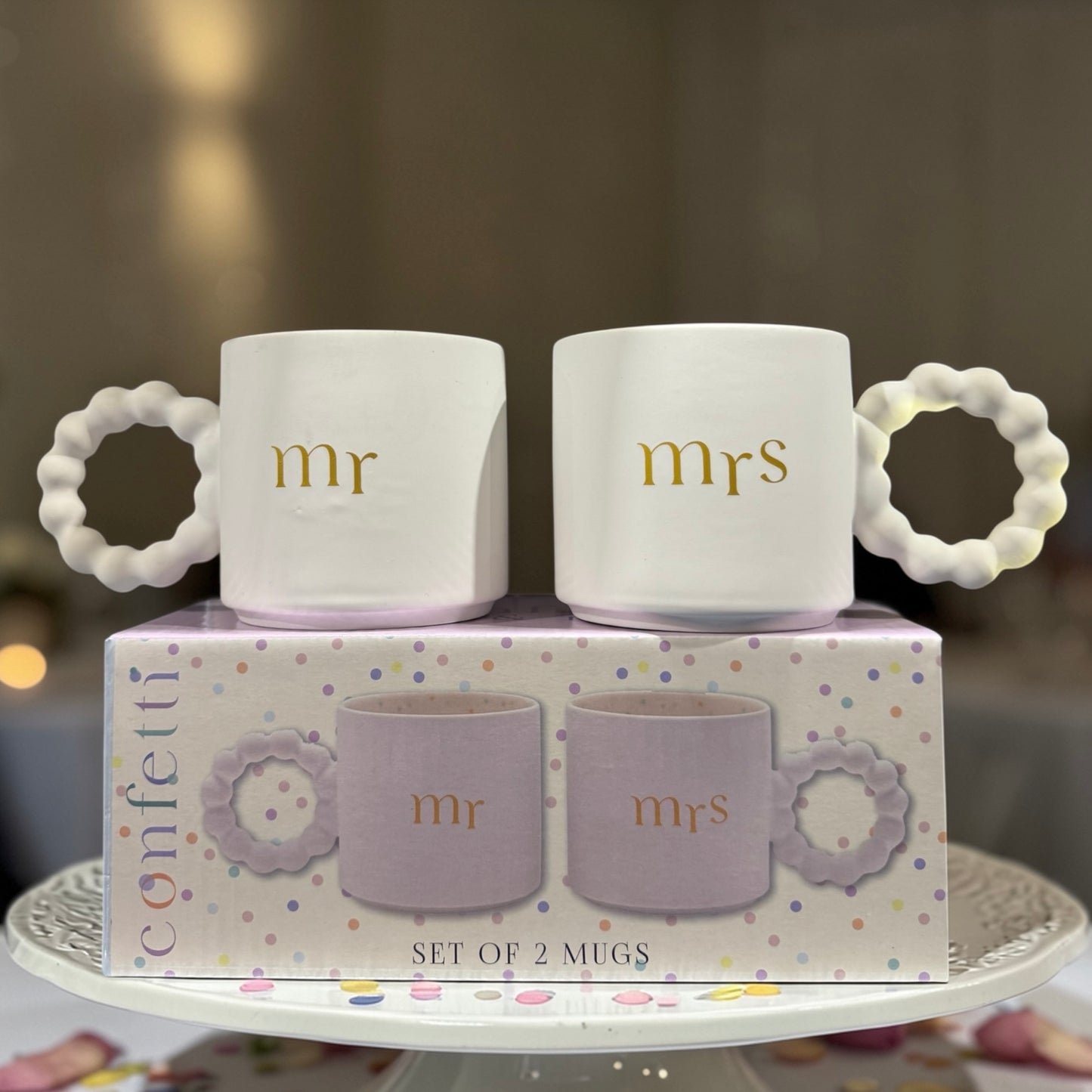 Mr & Mrs Bubble Mug Gift Set