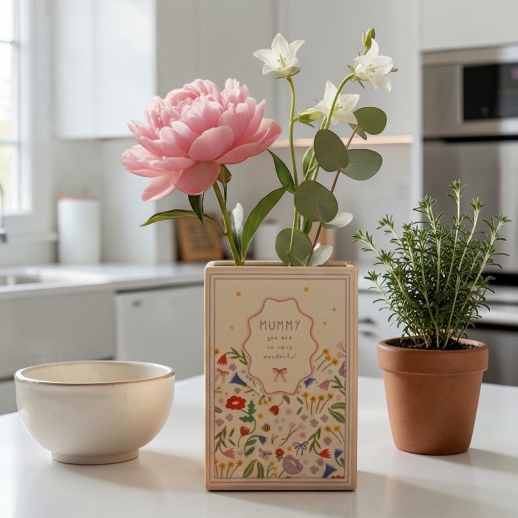“Mummy You Are So Very Wonderful” Book Vase