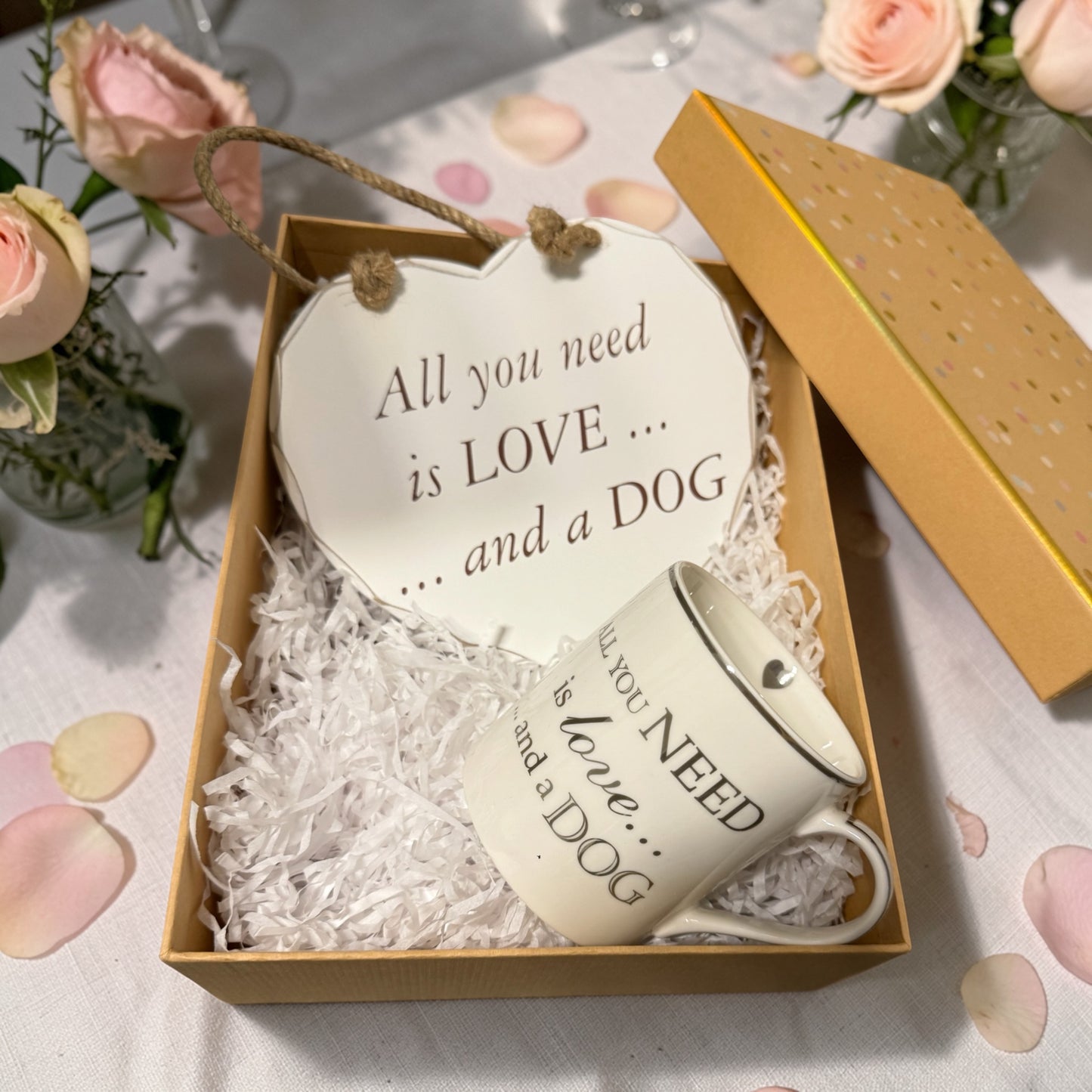 Dog Lovers Plaque & Mug Gift Set