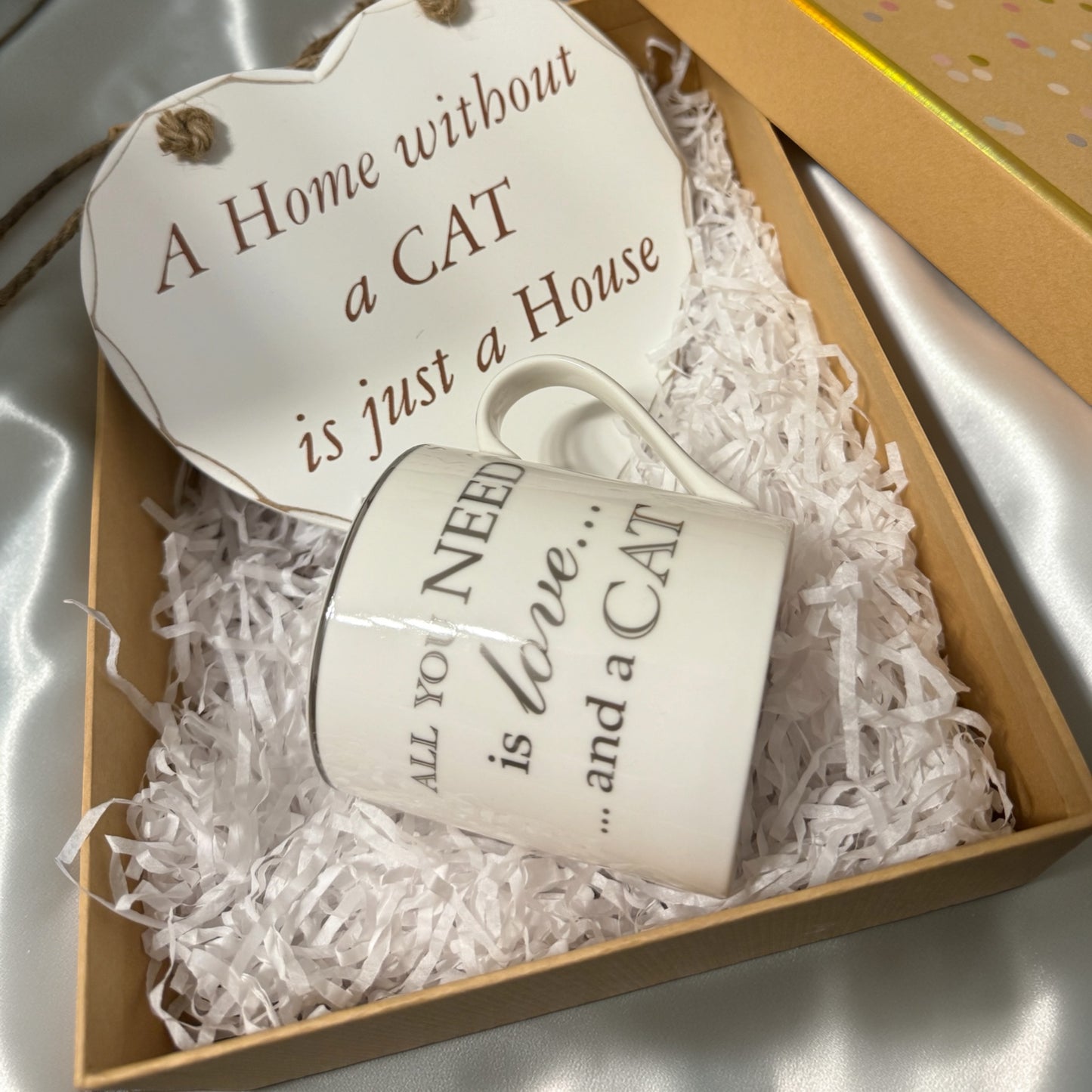 Cat Lovers Plaque & Mug Gift Set