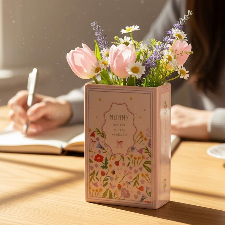 “Mummy You Are So Very Wonderful” Book Vase