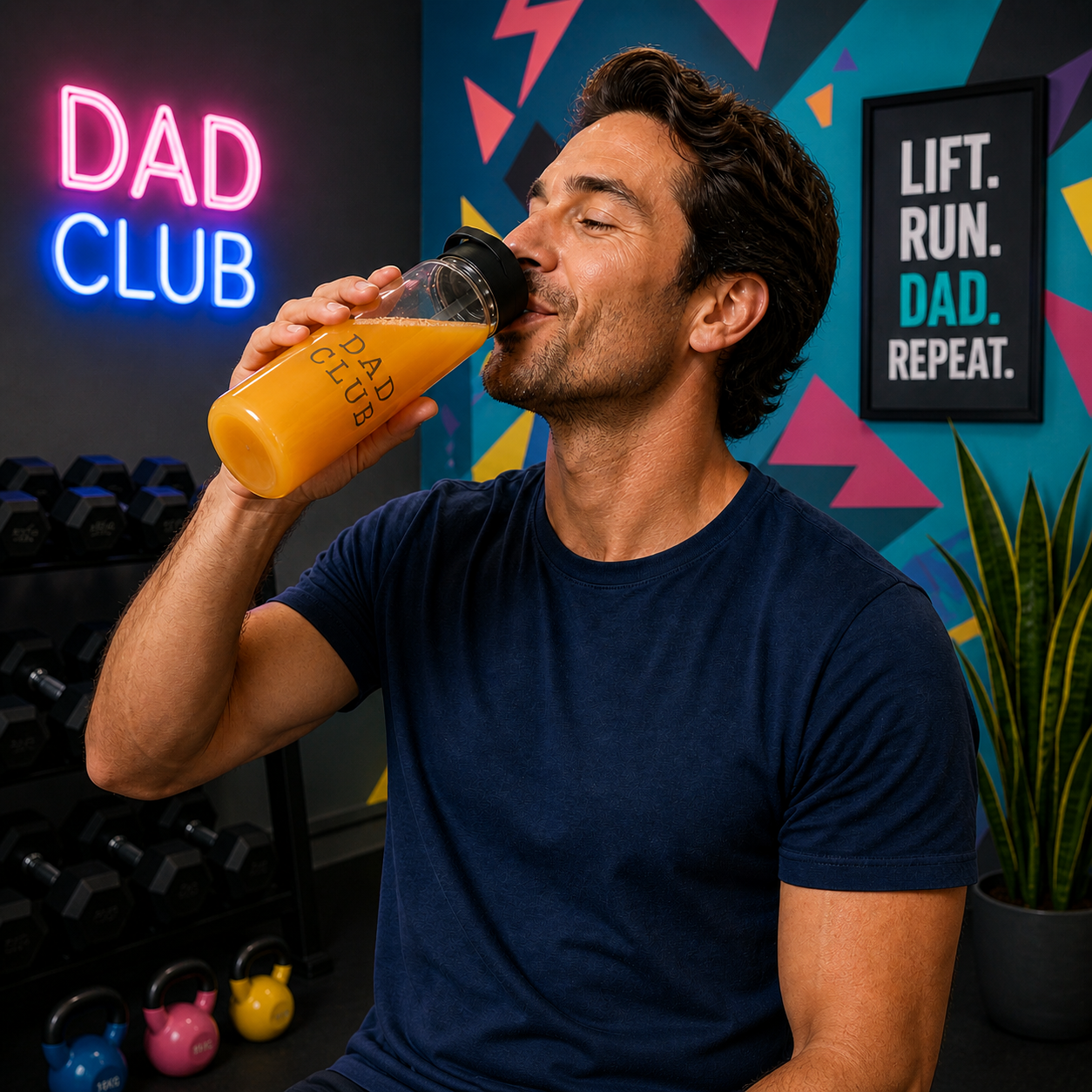 Dad Club Gift Set - Bottle Socks & Frame