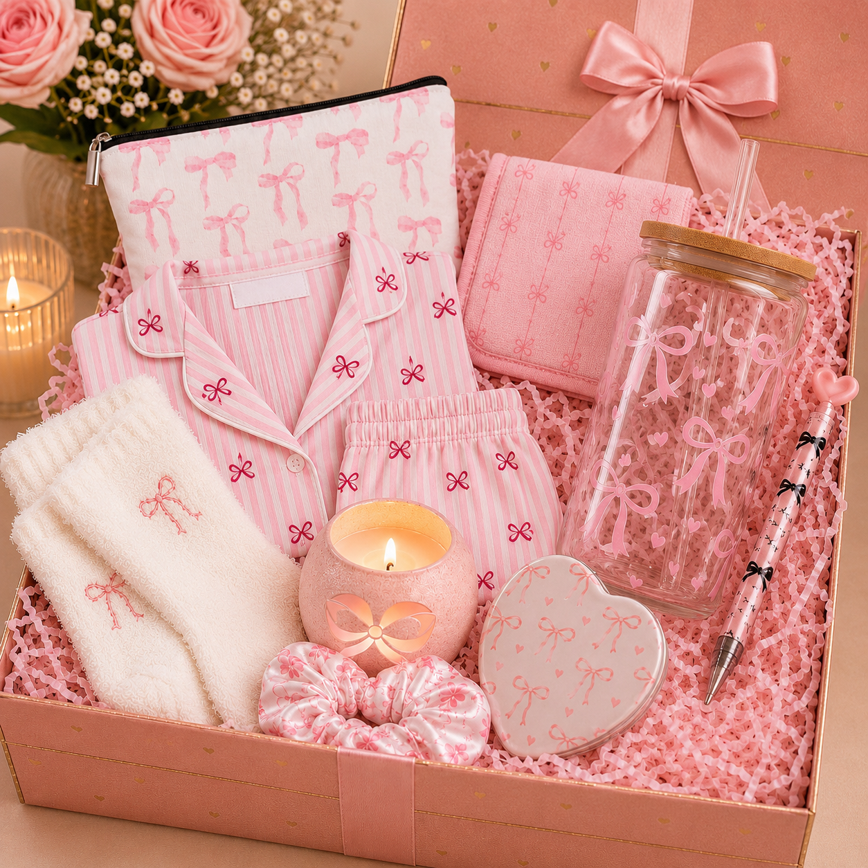Bow Gift Set – Luxury Pamper Gift Box