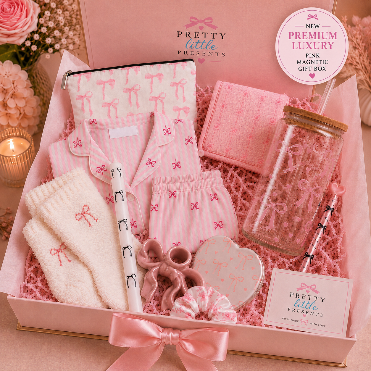 Bow Gift Set – Luxury Pamper Gift Box