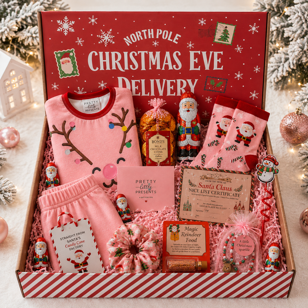 Girls Christmas Eve Pyjama Gift Set