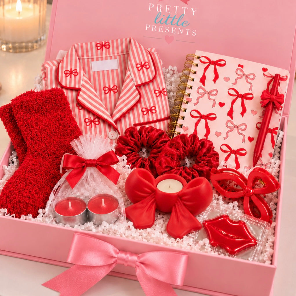 Red Bow Themed Christmas Gift Set for Her