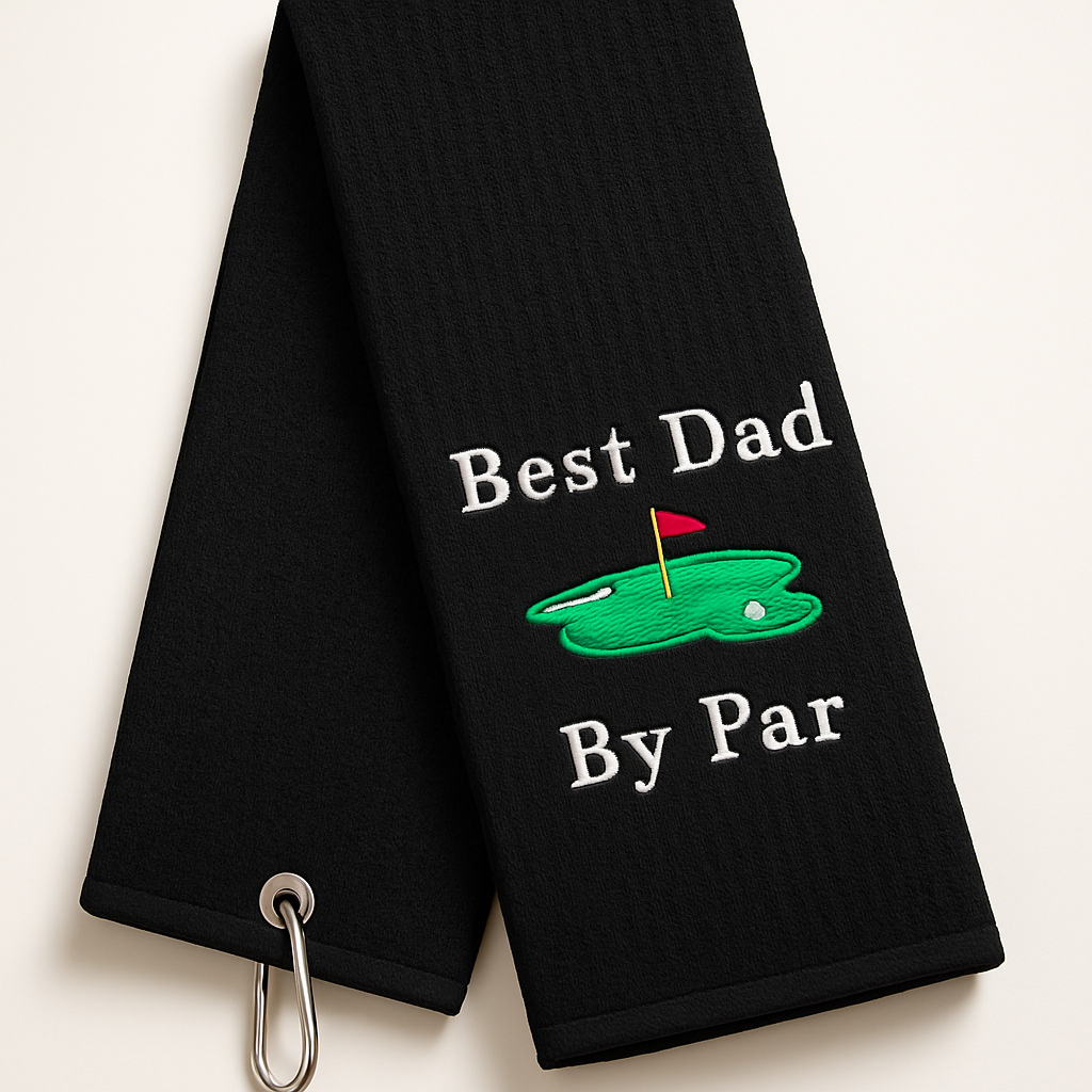 Best Dad By Par Golf Towel