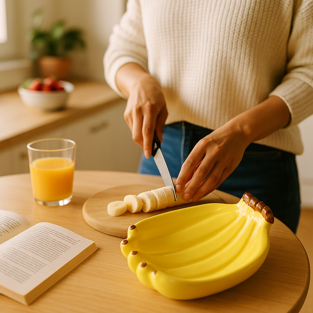 Colour Pop Banana Fruit Bowl