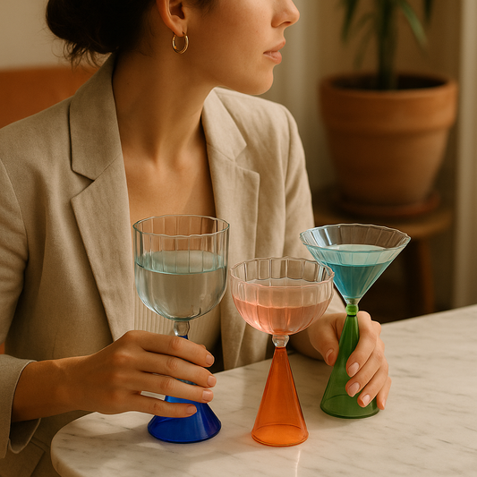 Crystal Clarity Hand-Blown Cocktail Goblet
