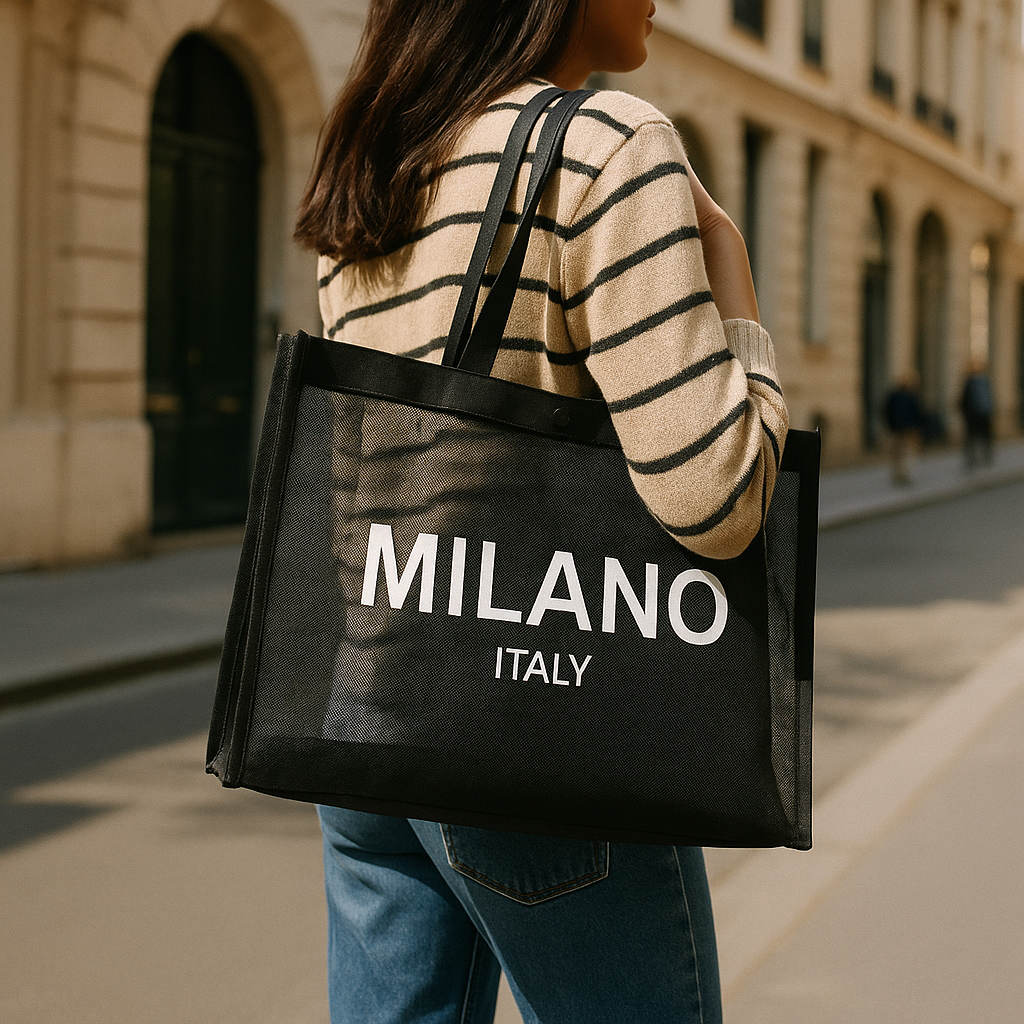 Mesh Milano Italy Tote Bag