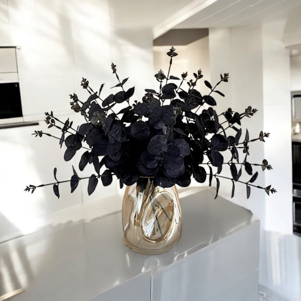 6 Pieces Of Black Eucalyptus Stems