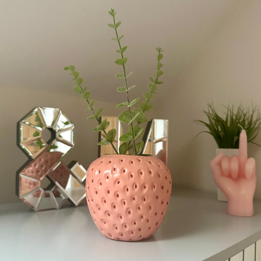 Pink Strawberry Vase