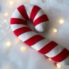 Large Candy Cane Plush Decor
