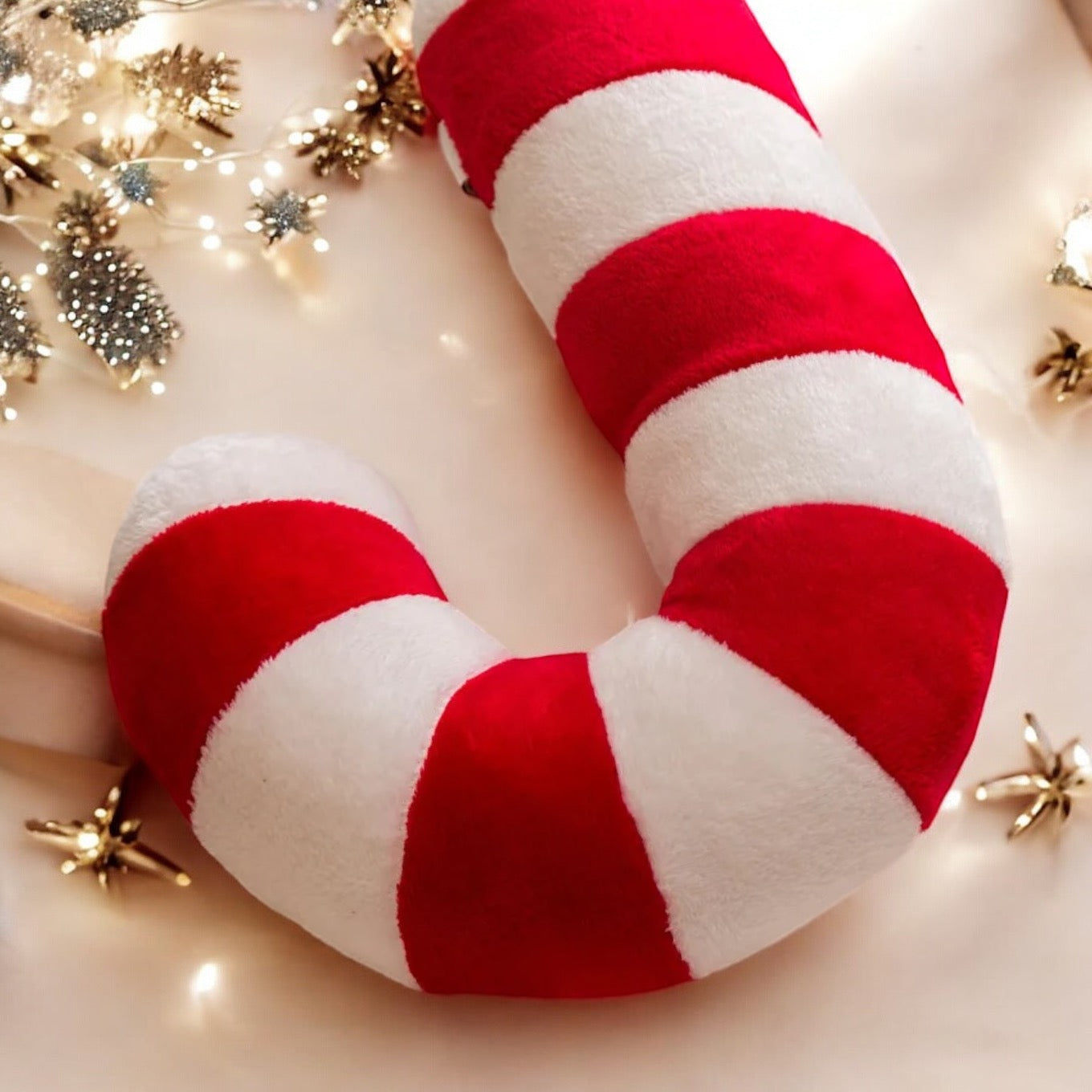 Large Candy Cane Plush Decor