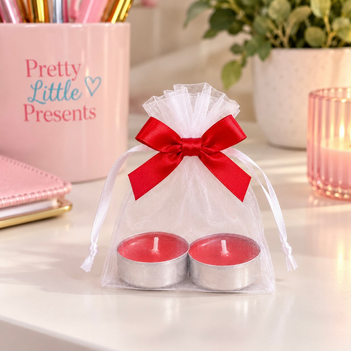 Red Bow Themed Christmas Gift Set for Her