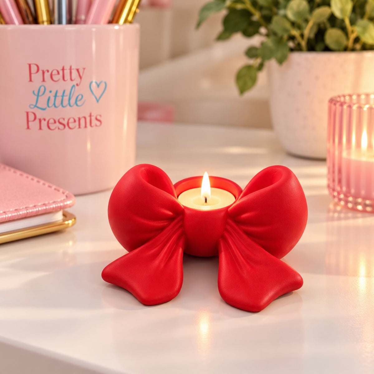Red Bow Themed Christmas Gift Set for Her