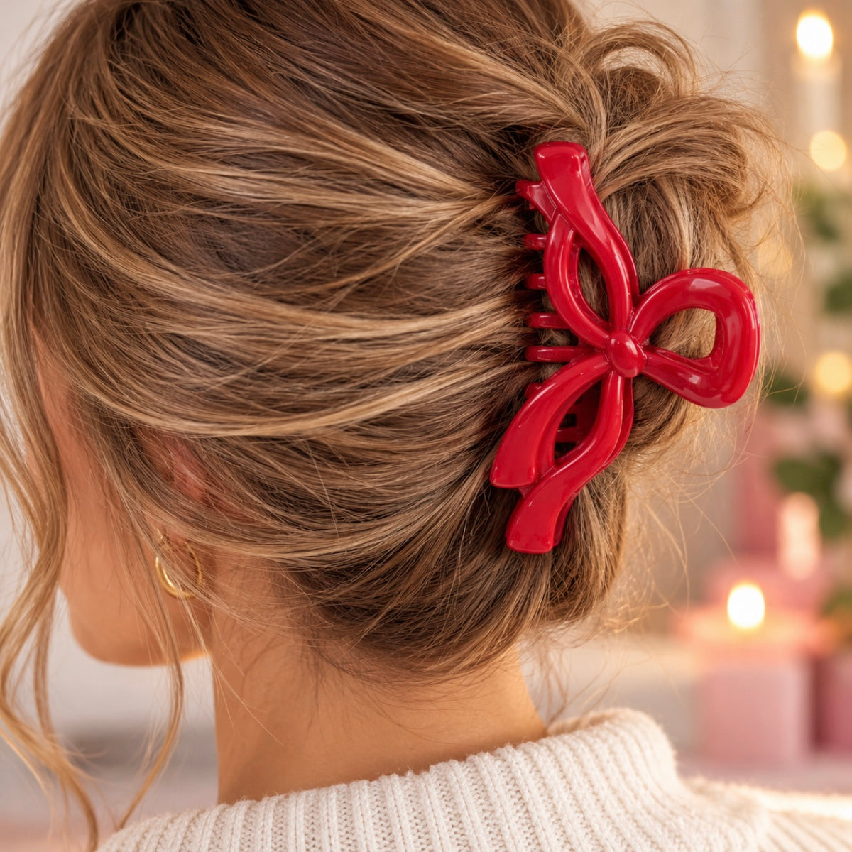 Red Bow Themed Christmas Gift Set for Her