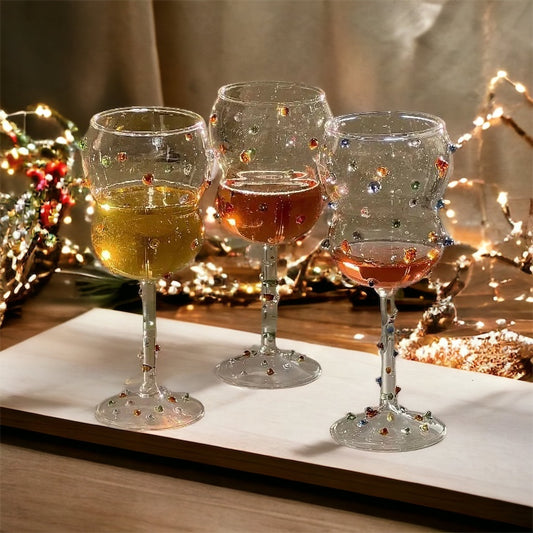 Retro Gem Dot Cocktail Glasses