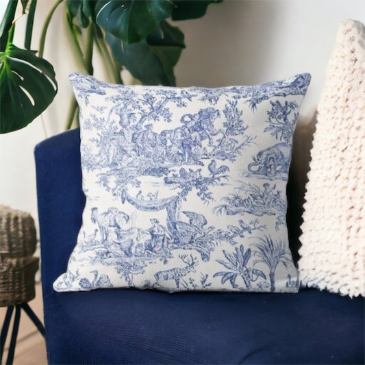 Toile Fabric Country Cushion