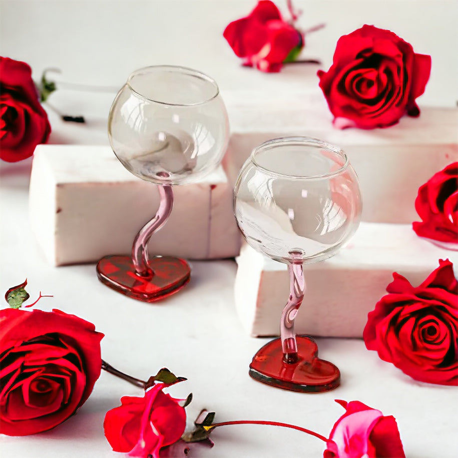 Red Rose Glass