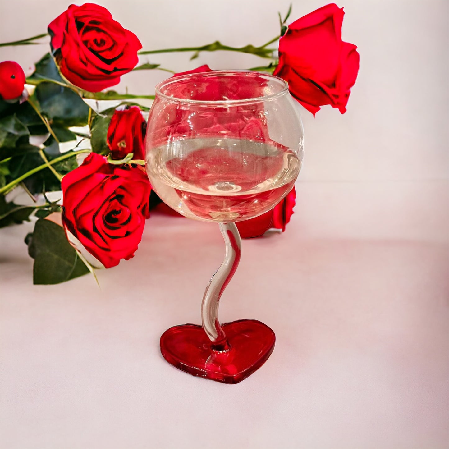 Red Rose Glass