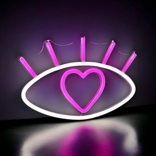 Neon Eye Lash Sign
