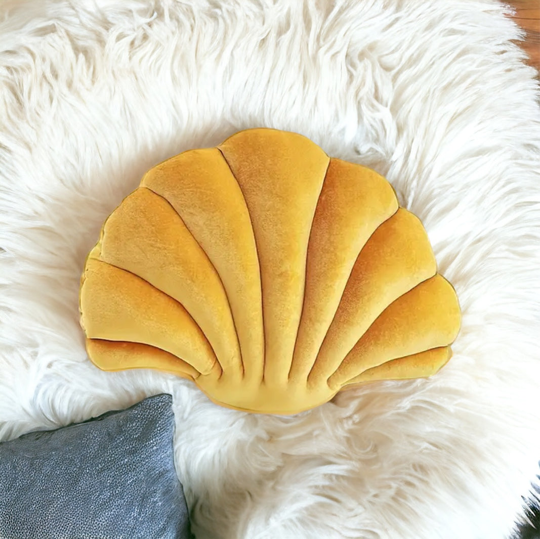 Soft Velvet Shell Shape Cushions