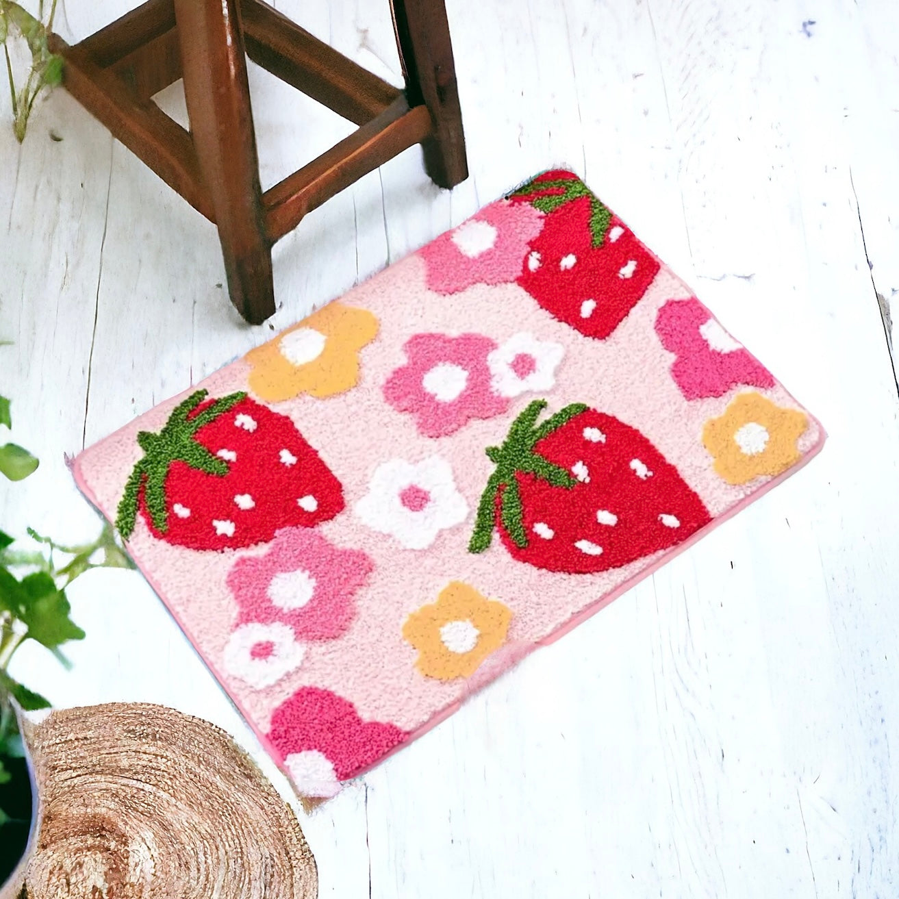 Luxury Thick Absorbent Strawberry Mat